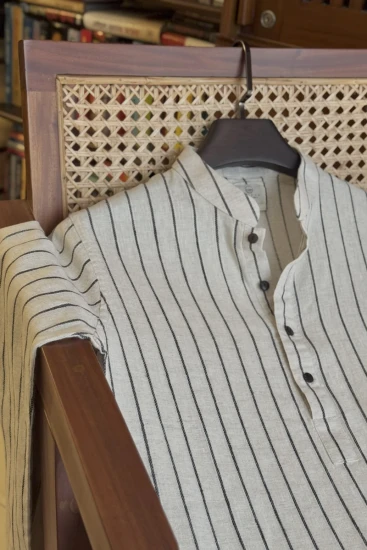Beige Stripe Panjabi