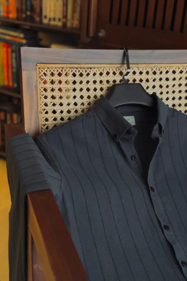 Anchor Gray With Black Stripe Remi Cotton