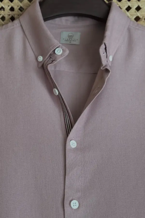 Dusty Pink With Twill Tape Remi Cotton
