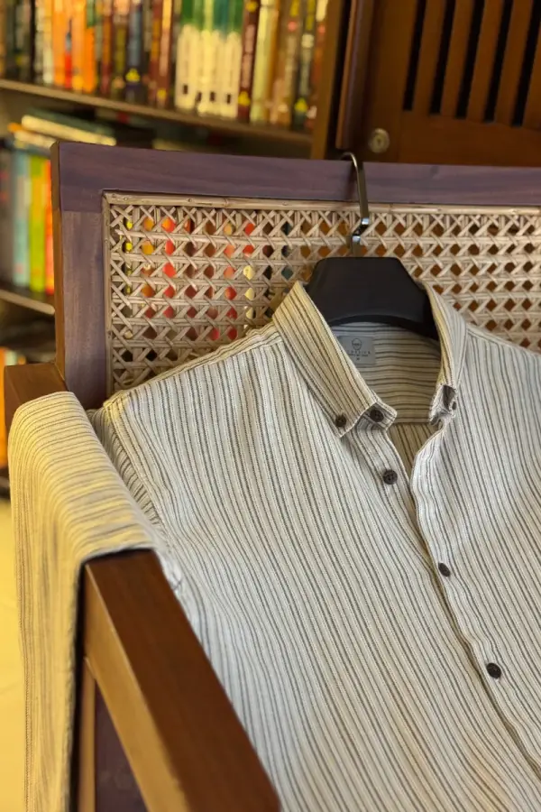 Cream With Multi Stripe