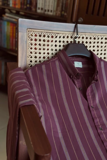 Mate Maroon with multi stripe