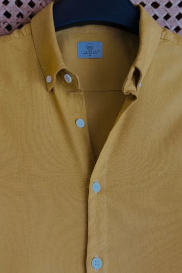 Mustard Yellow Solid Shirt