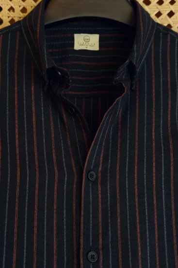 Deep Navy With Multi Pinstripes Shirt