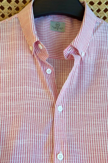 Pink & White Micro Stripe Shirt