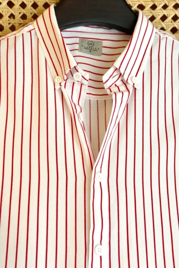 Off white with Red Stripes Shirt