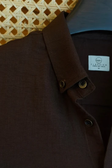 Chocolate Brown Solid Shirt