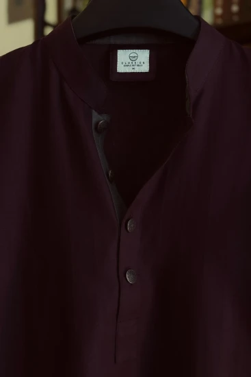 Deep Red Wine Panjabi