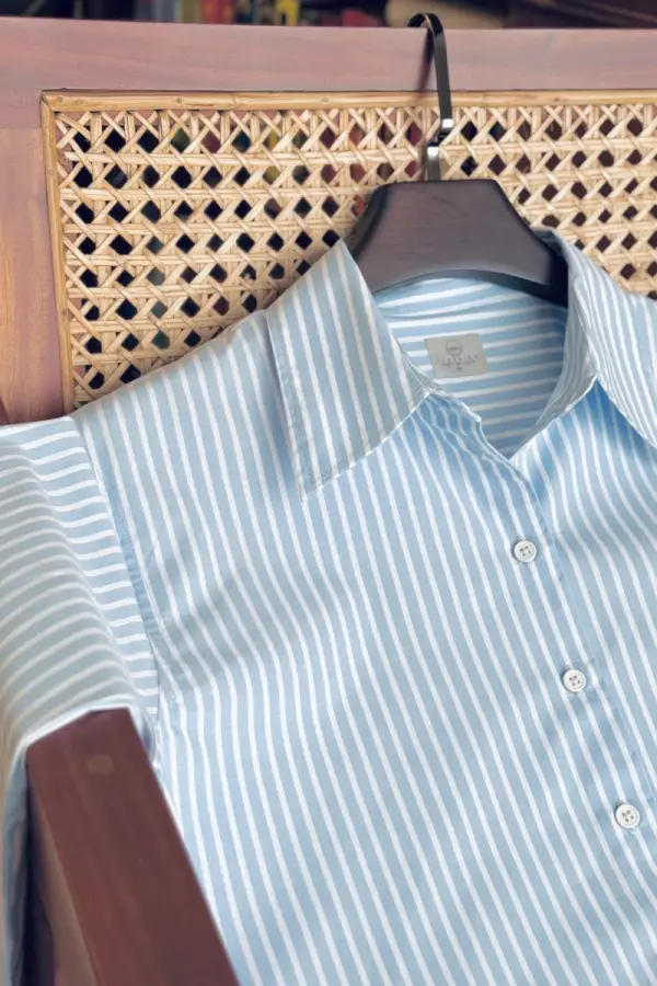 Sky Blue With White Stripe