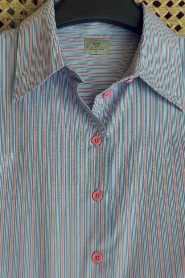 Blue-Pink Harmony Stripe Shirt