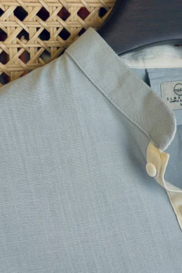 Ice Blue with Off white Contrast Panjabi