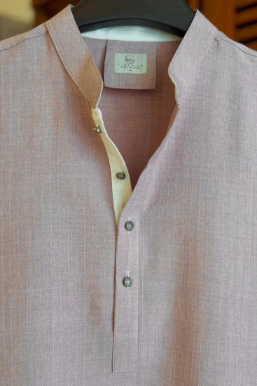 Moody Mauve with white Contrast Panjabi